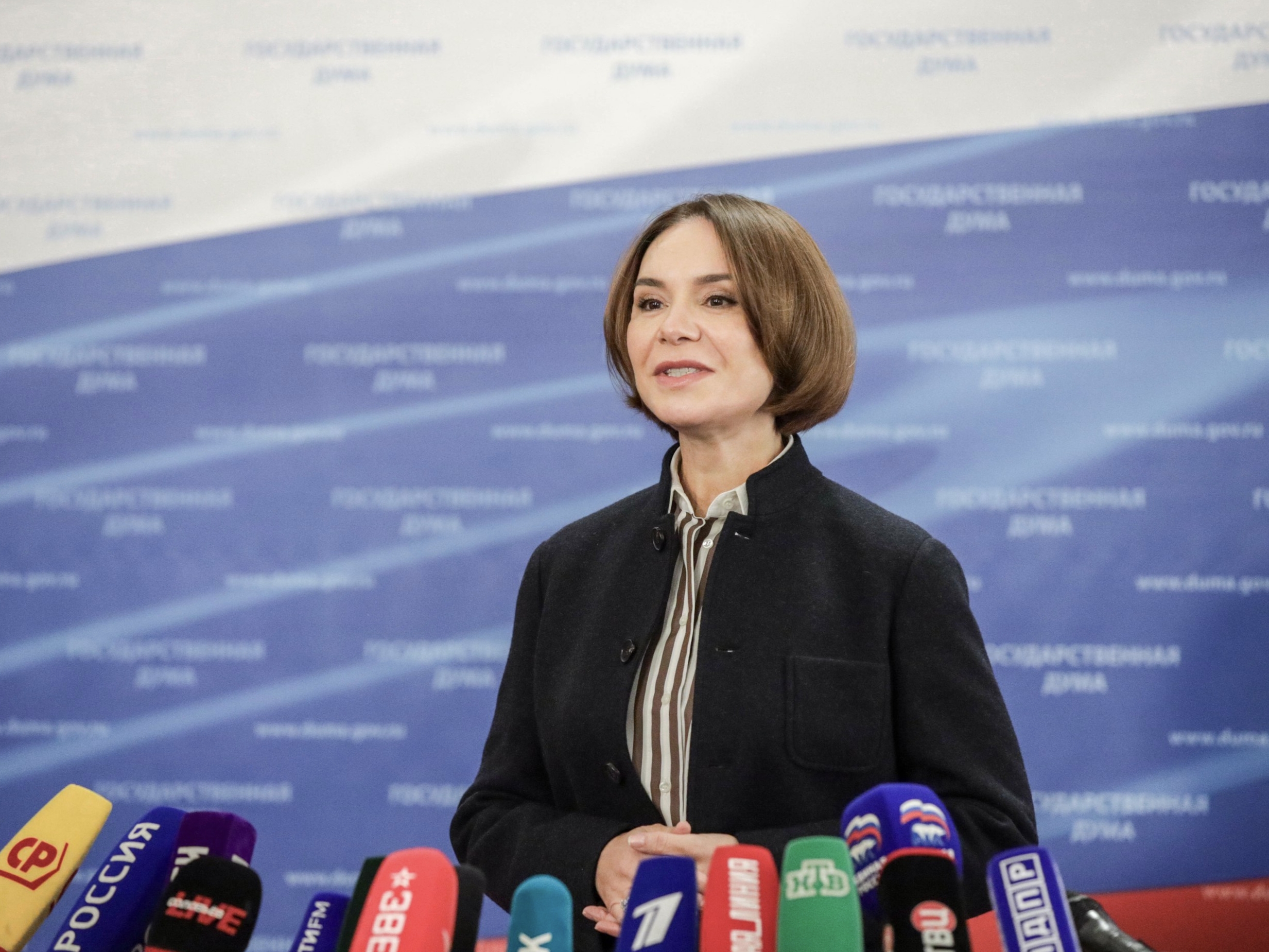 Альфия Когогина отвечает на вопросы журналистов